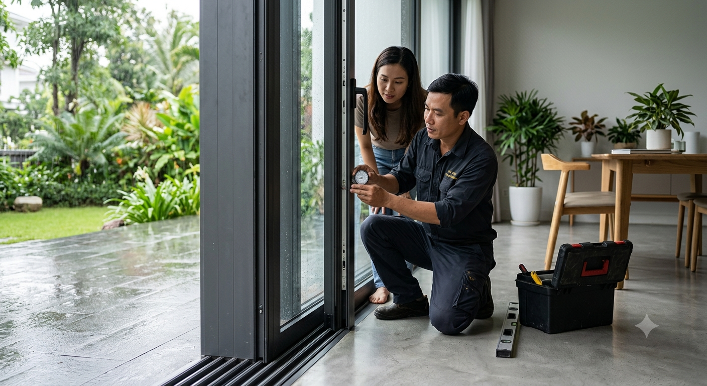 Tại Sao Độ Kín Của Cửa Đi Nhôm Kính Lại Quan Trọng?